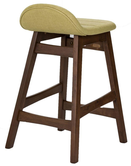 Liberty Furniture Space Saver 24" Counter Chair (Green) in Satin Walnut (Set of 2)