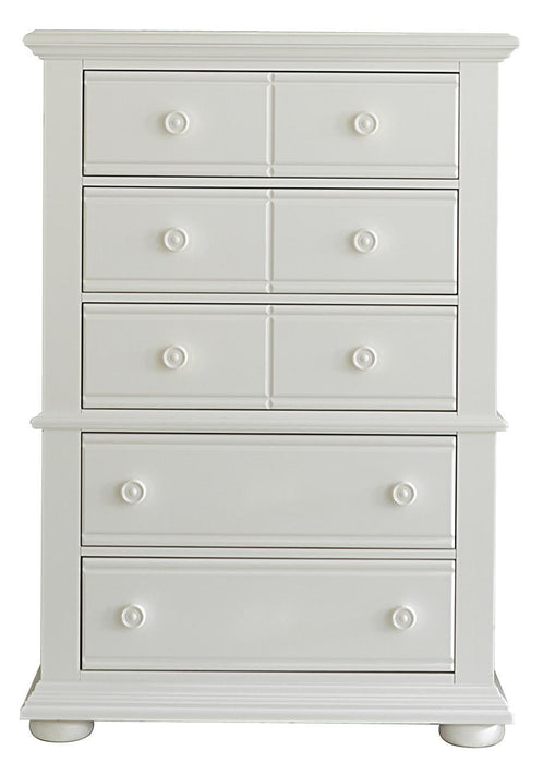 Liberty Furniture Summer House 5 Drawer Chest in Oyster White