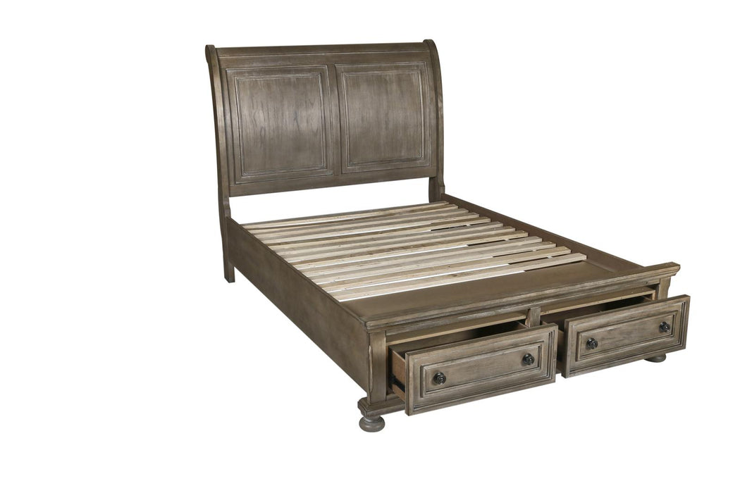 New Classic Furniture Allegra Youth Full Storage Bed in Pewter