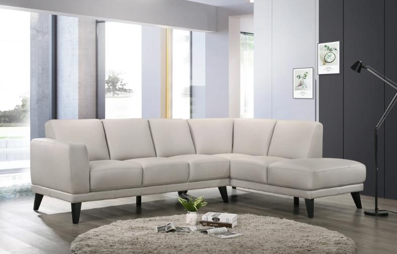 New Classic Altamura Sectional w/ LAF 3 Seat Sofa in Mist Gray