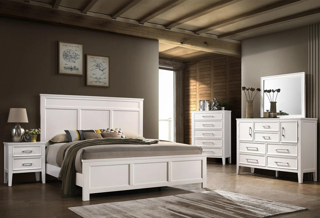 New Classic Furniture Andover King Bed in White