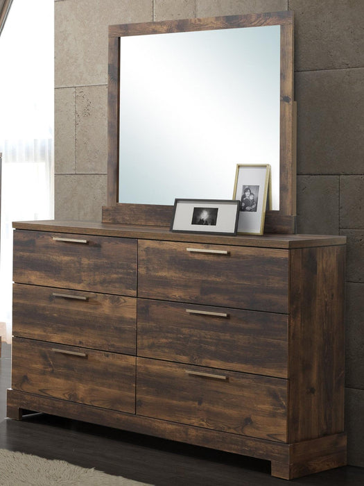 New Classic Furniture Campbell Mirror in Ranchero
