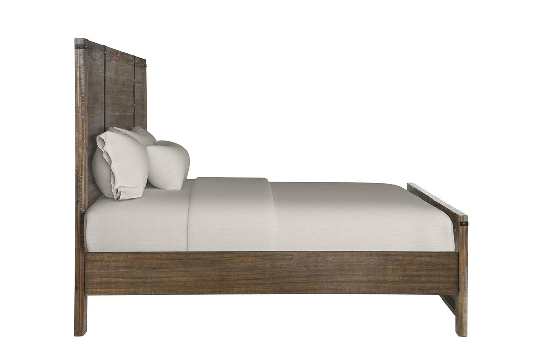 New Classic Furniture Galleon Queen Bed in Weathered Walnut
