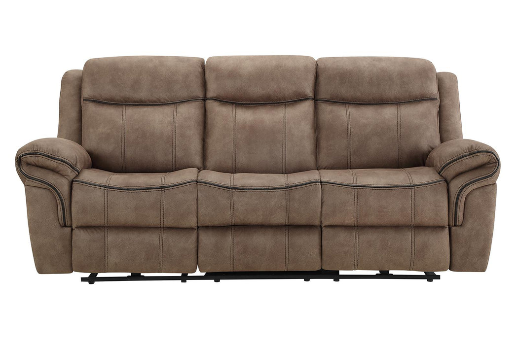 New Classic Furniture Harley Sofa with Power Footrest in Light Brown