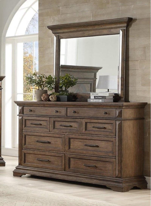 New Classic Furniture Mar Vista Mirror in Brushed Walnut