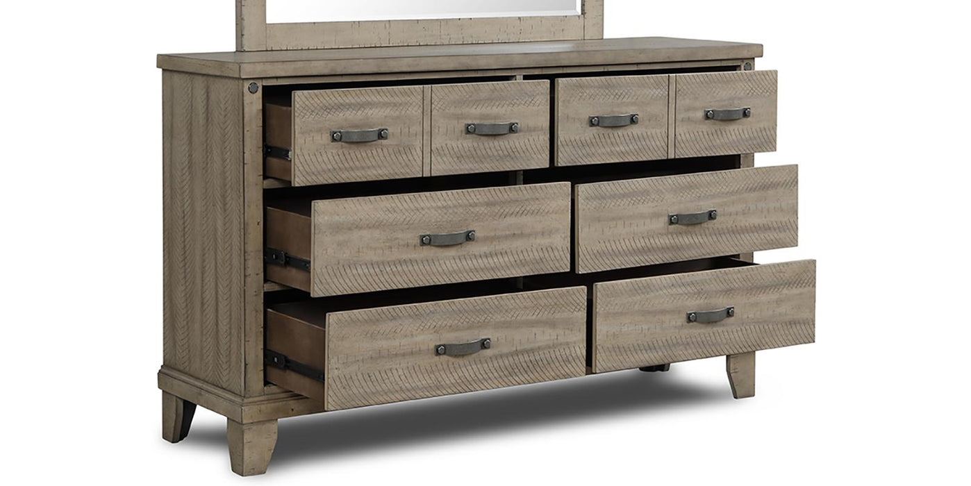 New Classic Furniture Marwick 8 Drawer Dresser in Sand