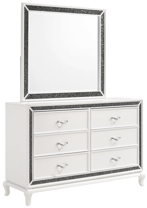 New Classic Furniture Park Imperial 6 Drawer Dresser in White