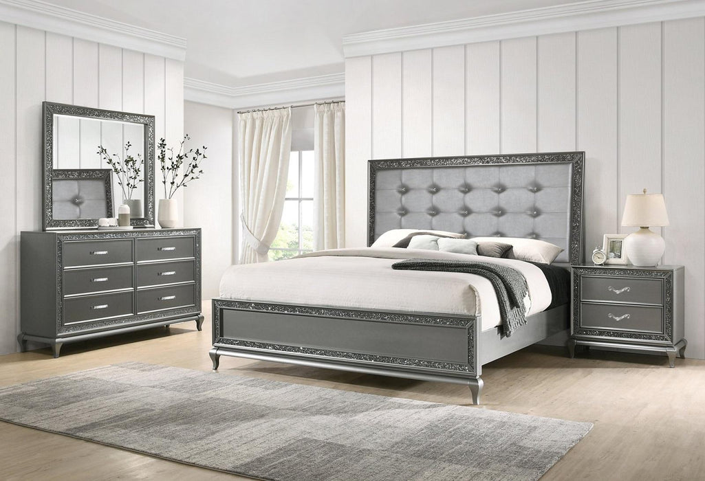 New Classic Furniture Park Imperial 9 Drawer Lingerie Chest in Pewter