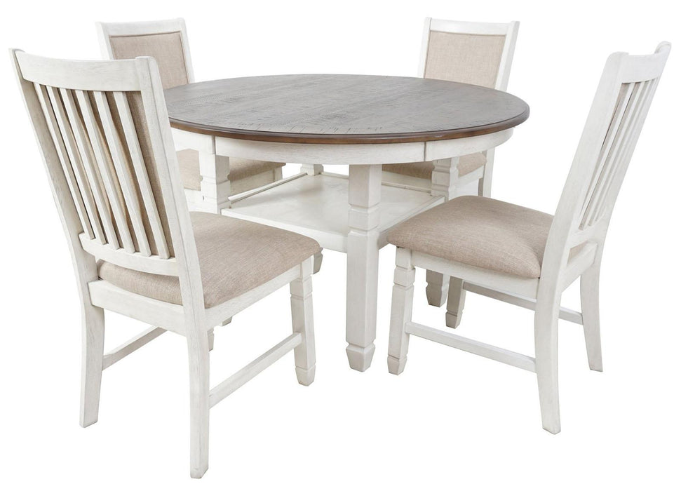 New Classic Furniture Prairie Point Side Chair in White (Set of 2)