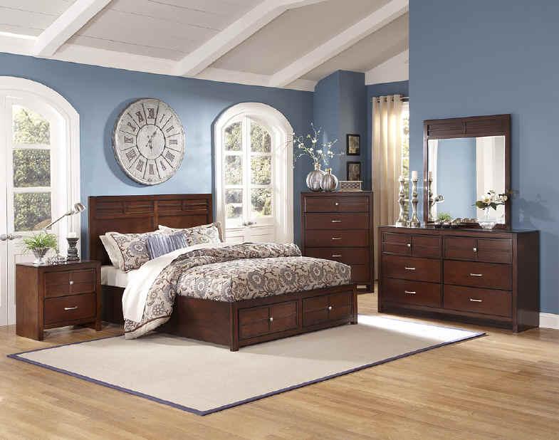 New Classic Kensington 6 Drawer Dresser in Burnished Cherry
