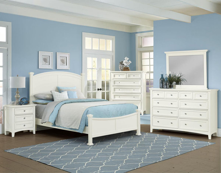 Vaughan-Bassett Bonanza Cal King Poster Bed Bed in White