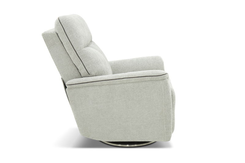 Mable - Triple Power Swivel Recliner With Headrest & Lumbar System