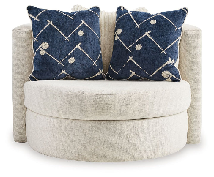 Padova - Swivel Accent Chair - Ivory