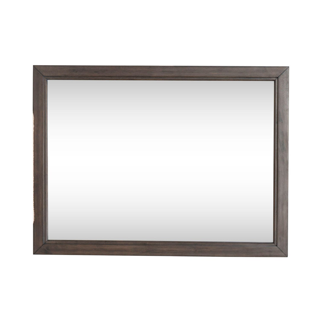 Modern Edge - Landscape Mirror - Brown