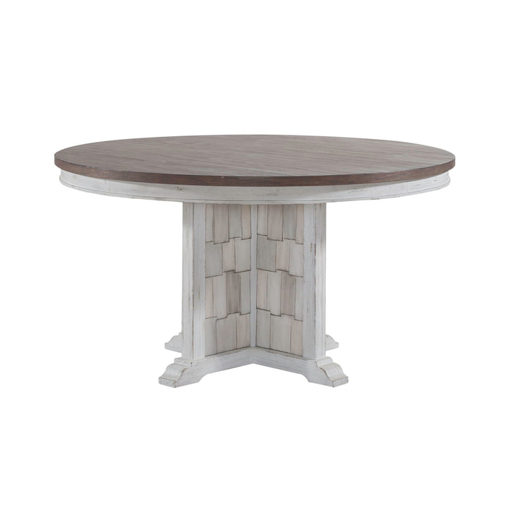 River Place - Pedestal Table - White