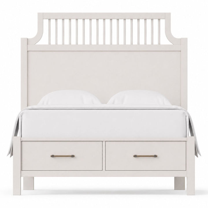 Pure Maple - Queen Garden Storage Bed - Cottage White