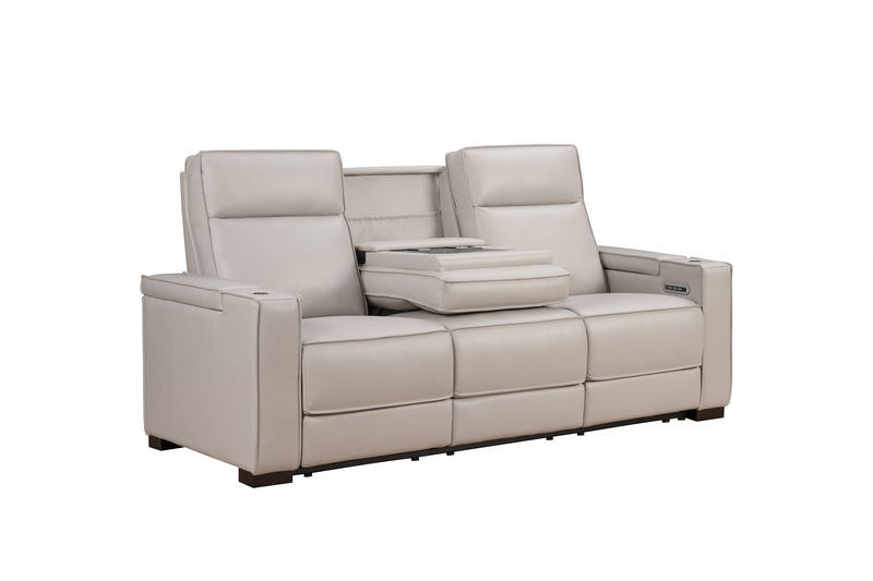 Odessey - Power Sofa Recliner With Power Headrest, Power Lumbar, Heat And Massage