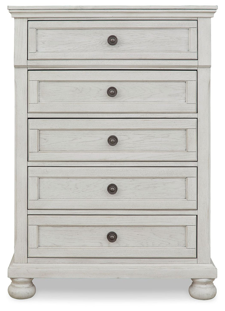 Robbinsdale - Five Drawer Chest - Youth - Antique White