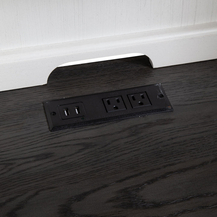 Allyson Park - L Shaped Desk With Hutch - White