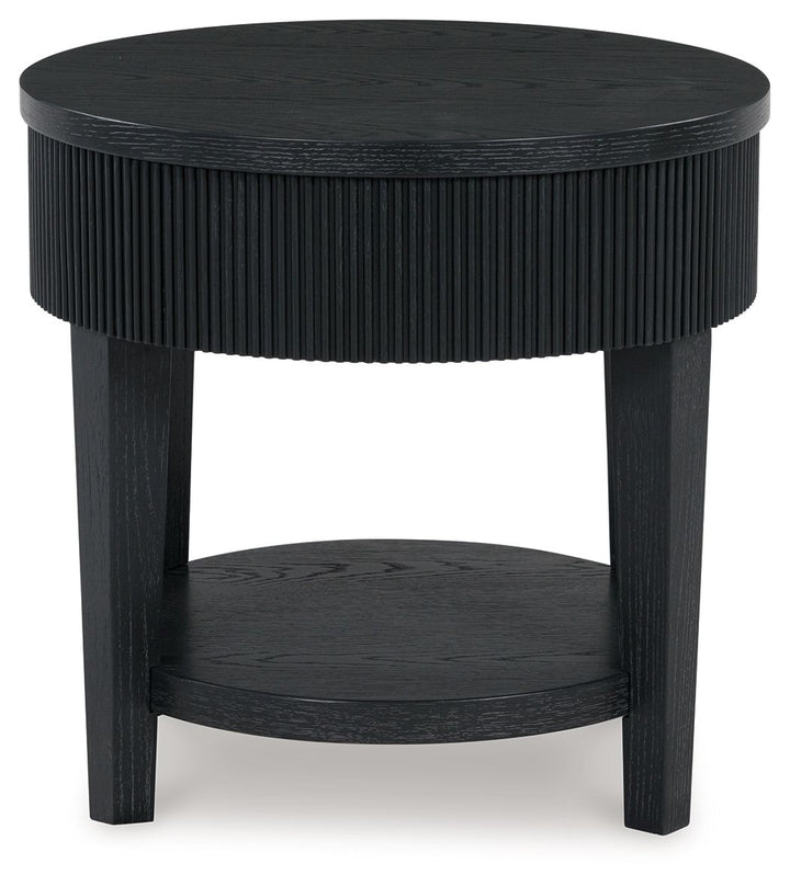 Marstream - Round End Table - Black