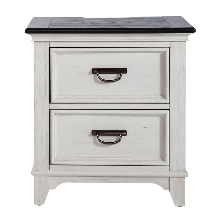 Allyson Park - 2 Drawer Nightstand With Charging Station - White