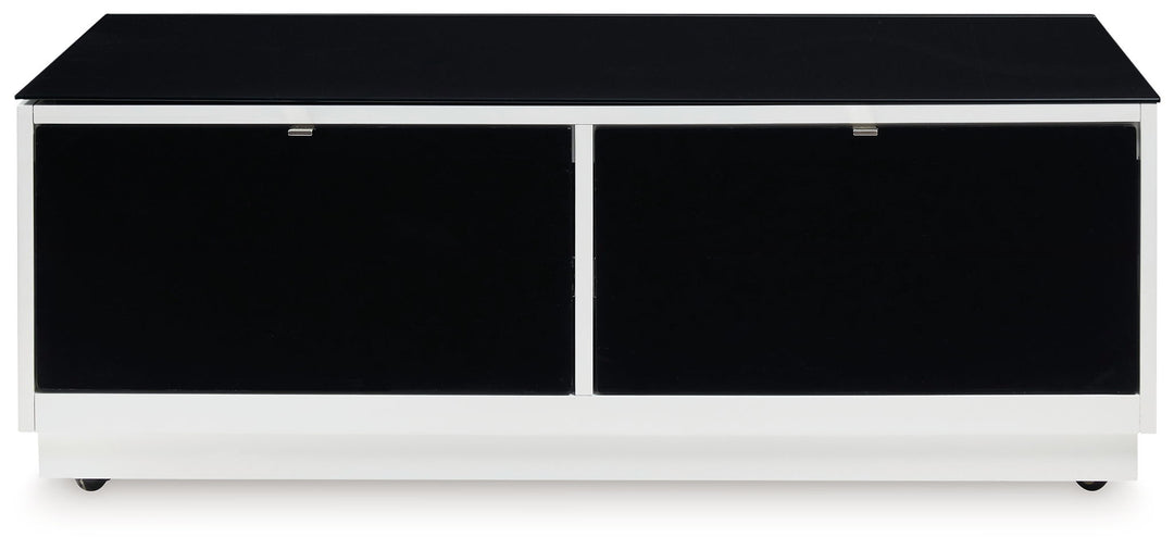 Gardoni - Rectangular Cocktail Table - White / Black