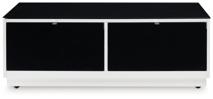 Gardoni - Rectangular Cocktail Table - White / Black