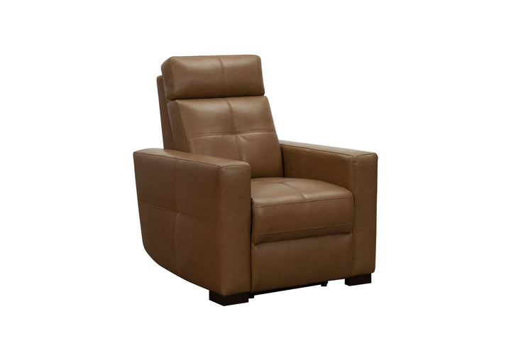 Cara - Power Recliner With Power Headrest And Power Lumbar - Light Brown