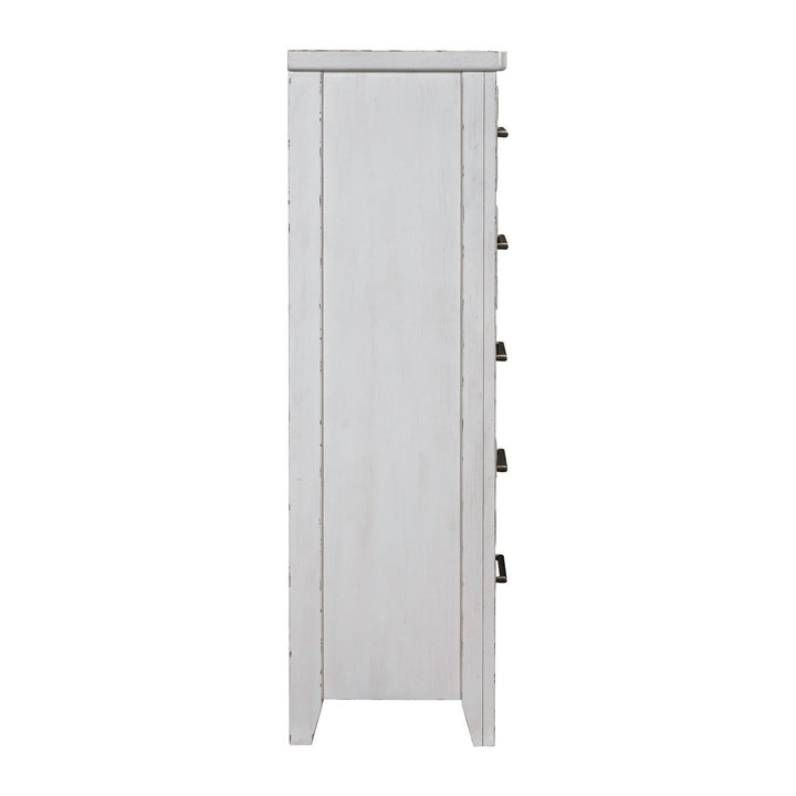 Backroads - 5 Drawer Chest - White