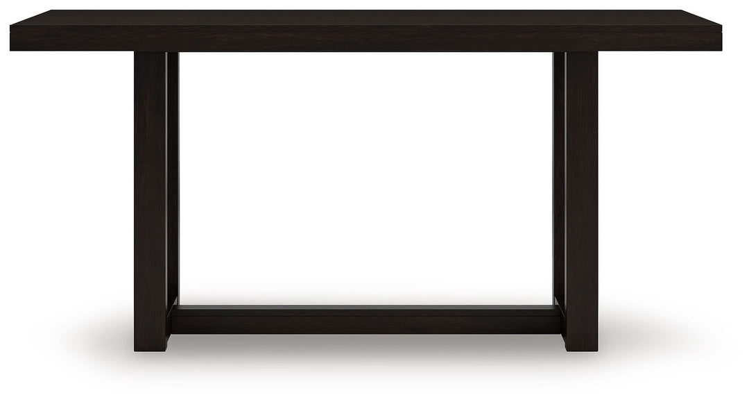 Neymorton - Rectangular Dining Room Counter Table - Dark Grayish Brown