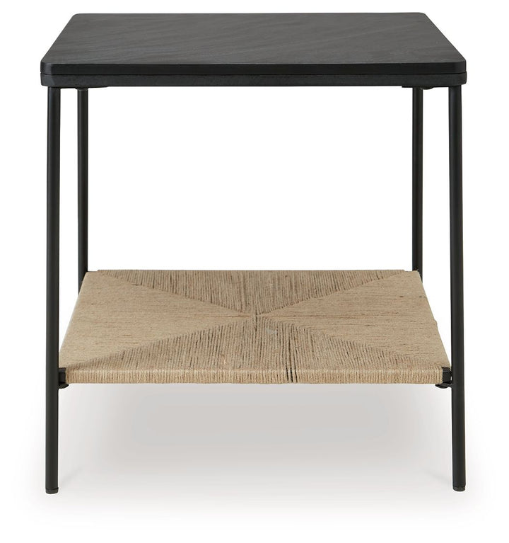Minrich - Accent Table - Black / Natural