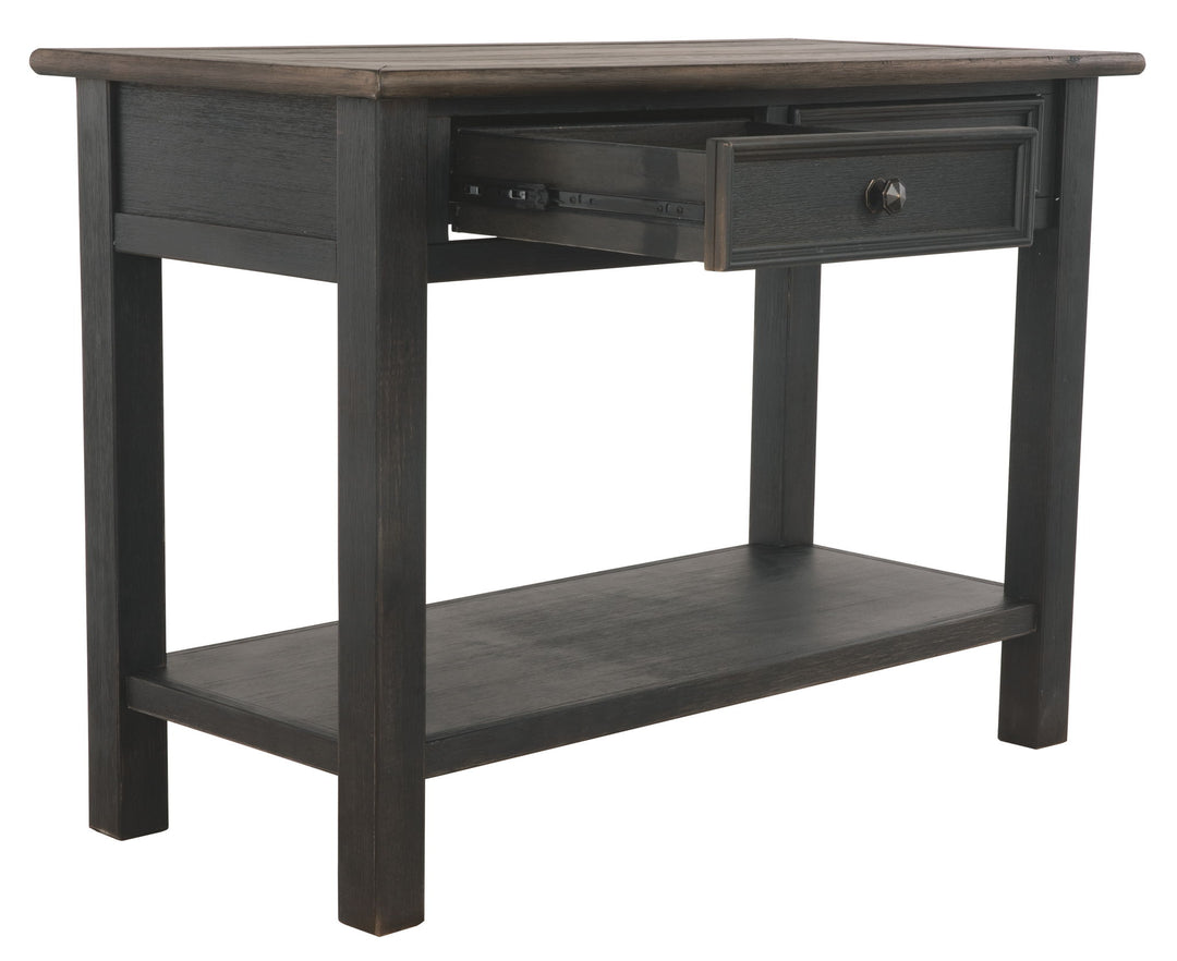 Tyler Creek - Sofa Table - Grayish Brown / Black