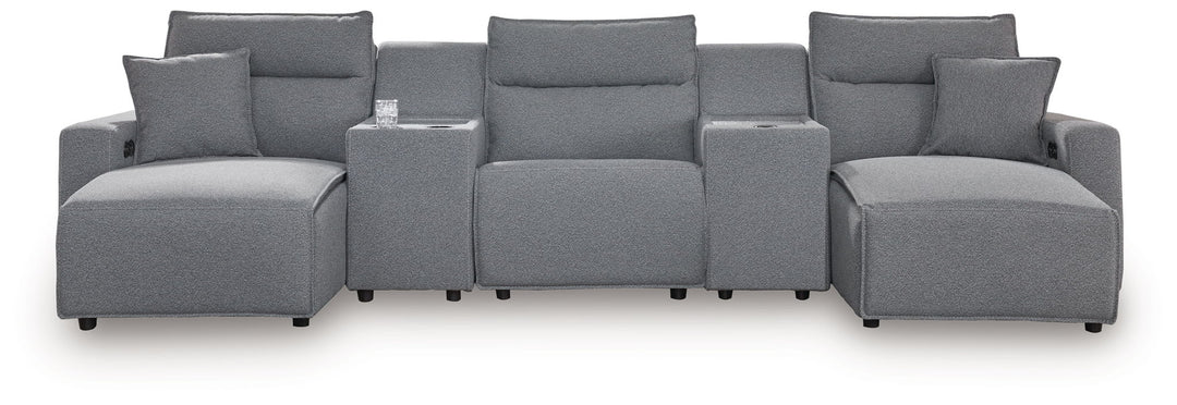 ModMax II - Salt And Pepper - Reclining Sectional