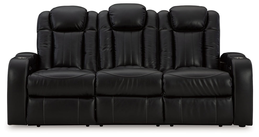 Caveman Den - Power Reclining Sofa With Adj Headrest - Midnight