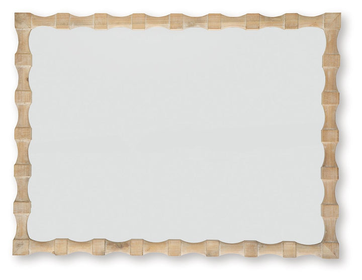 Acelmore - Accent Mirror - Light Brown