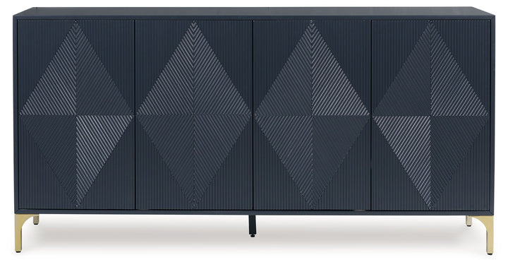 Loirwick - Accent Cabinet - Dark Blue