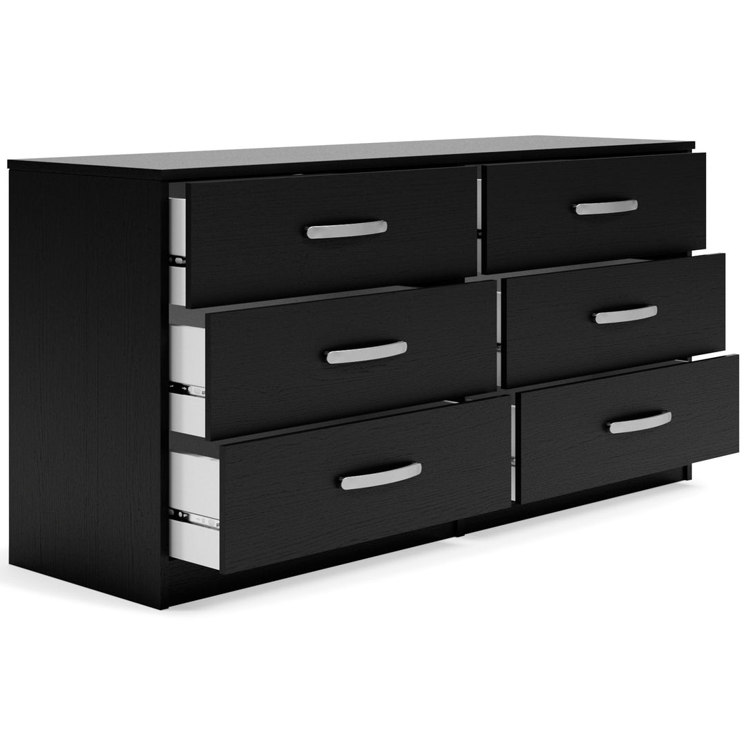 Finch - Six Drawer Dresser - 29'' Height - Black