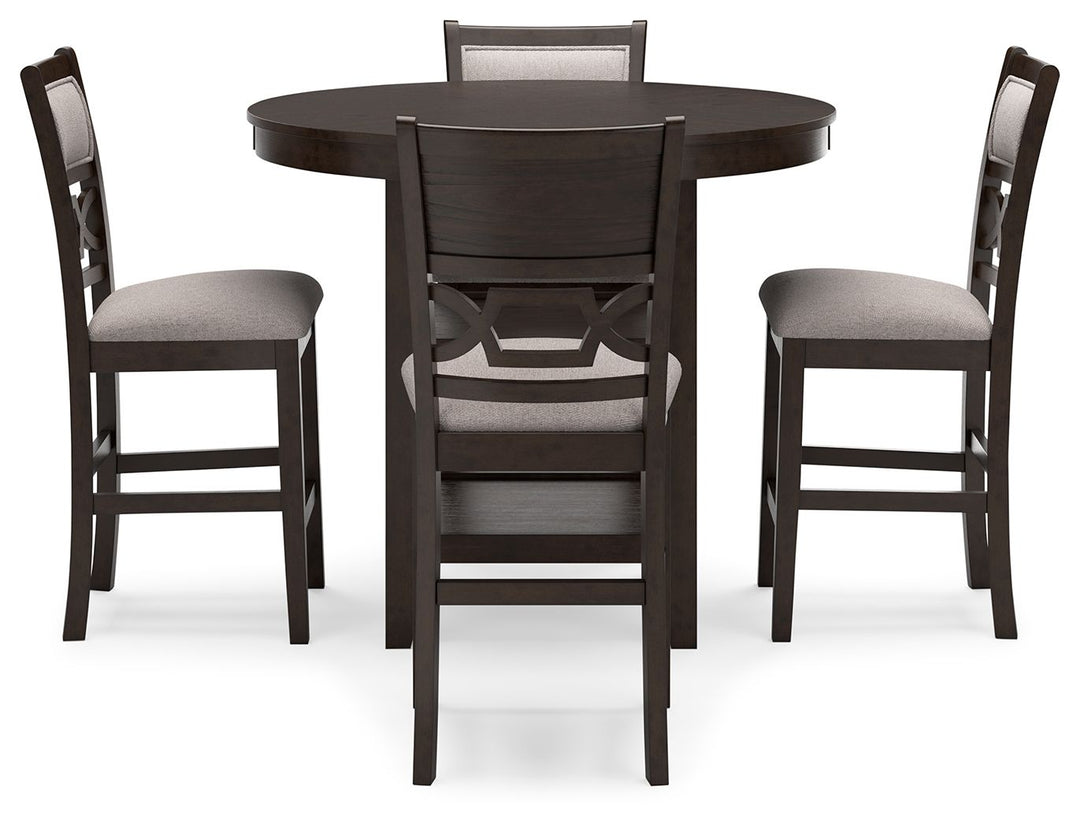 Langwest - Dining Room Counter Table Set (Set of 5) - Brown