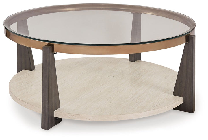 Frazwa - Round Cocktail Table - Multi