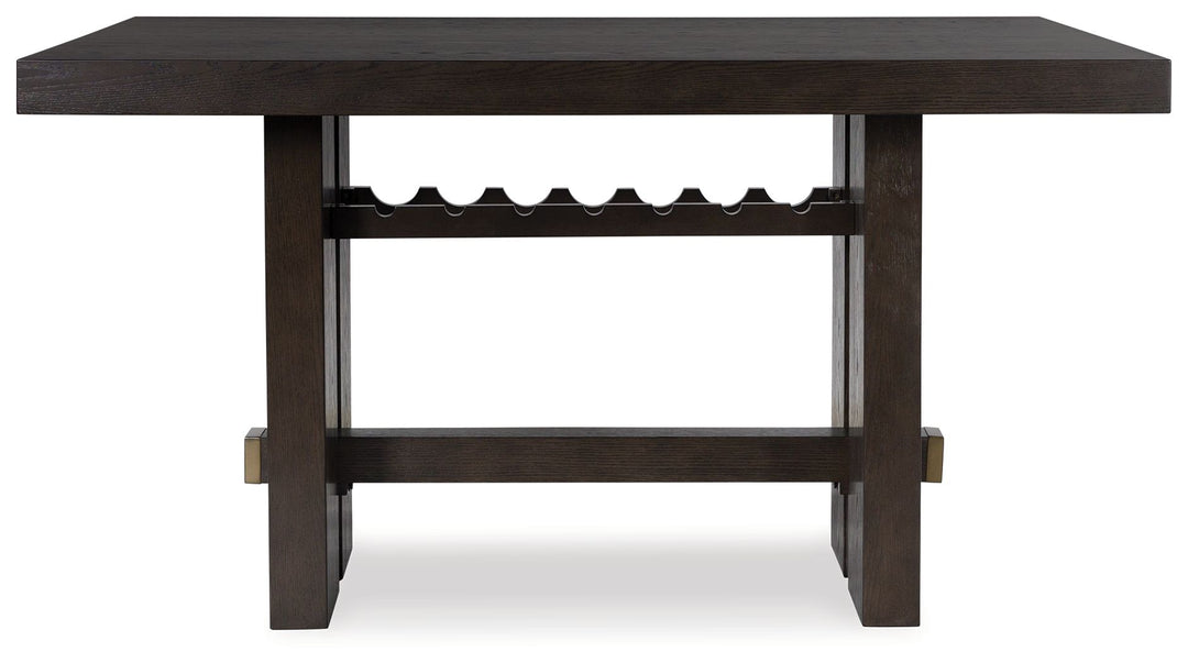 Burkhaus - Rectangular Dining Room Counter Table - Dark Brown
