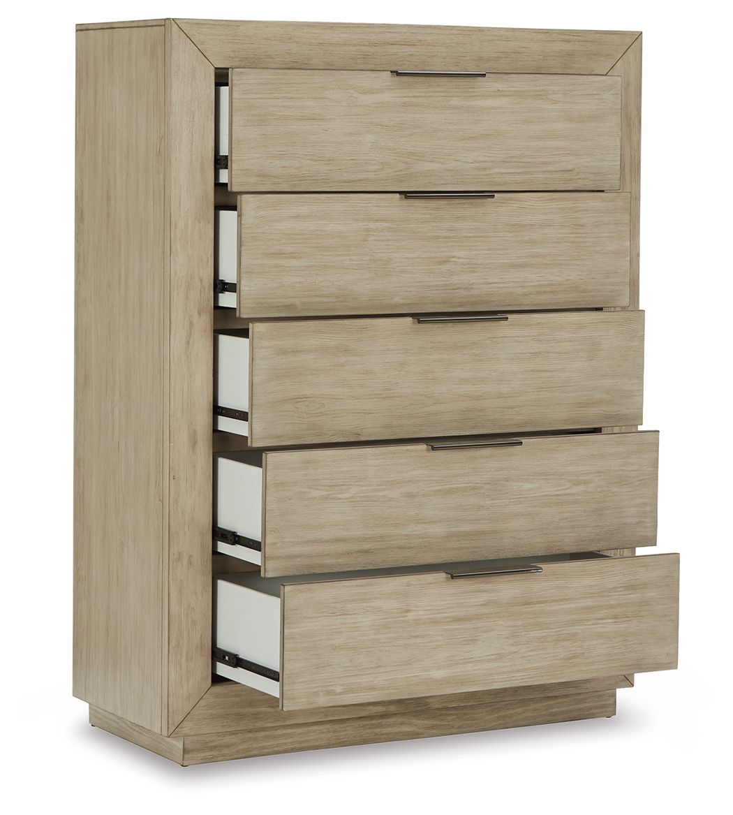 Hennington - Five Drawer Chest - Bisque
