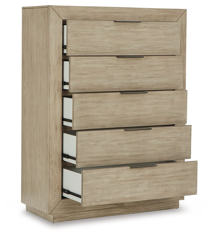 Hennington - Five Drawer Chest - Bisque