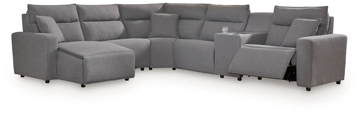 Modmax II - Reclining Sectional - Salt And Pepper