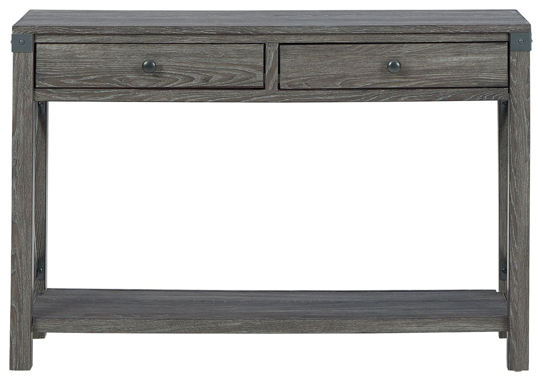 Freedan - Console Sofa Table - Grayish Brown