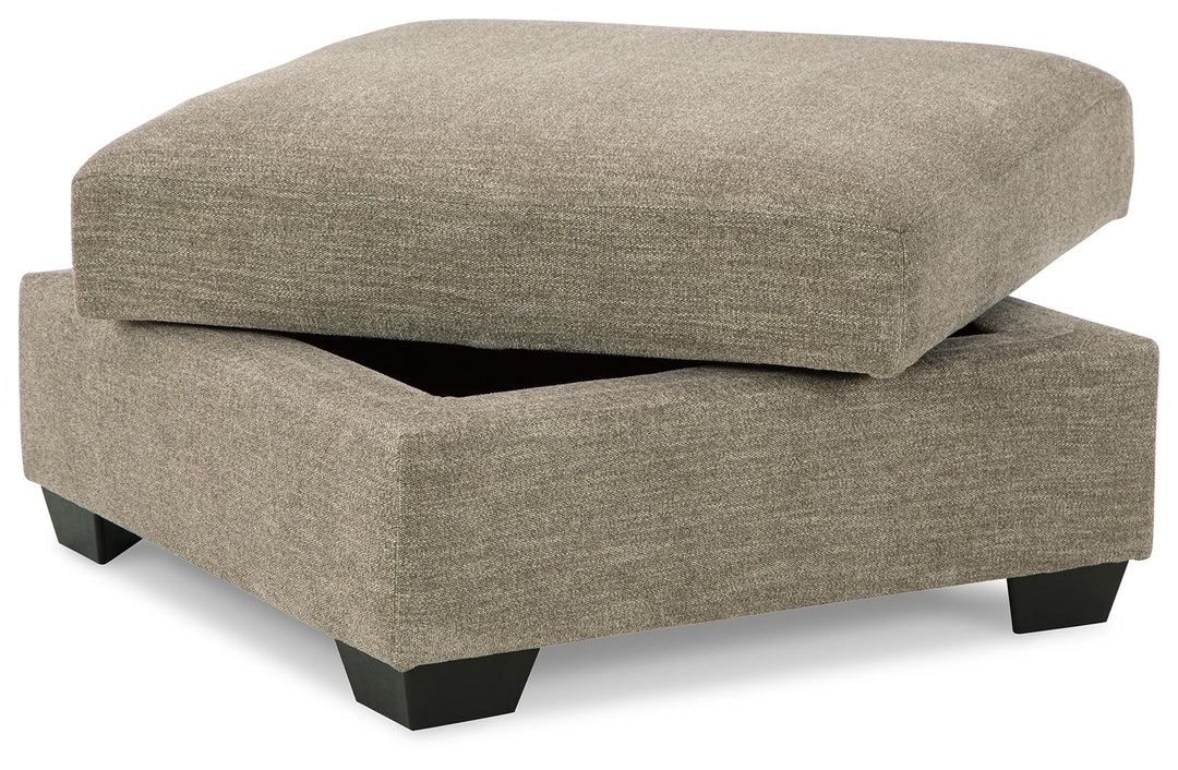 Creswell - Ottoman With Storage - Stone