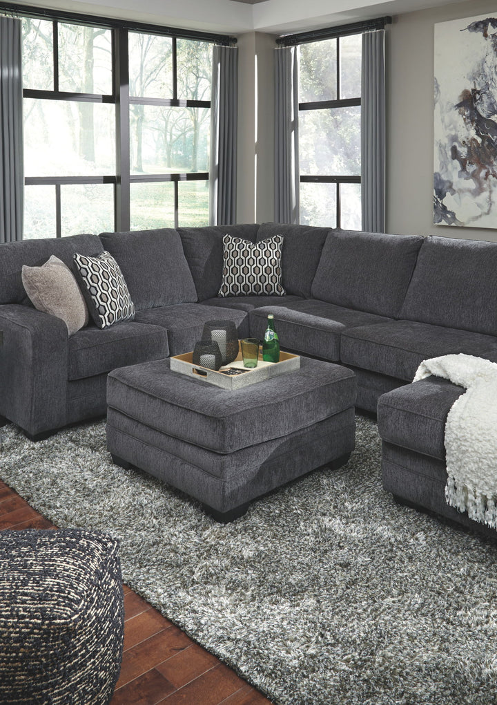 Tracling - Oversized Accent Ottoman - Slate