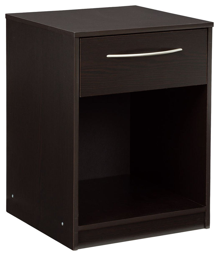 Finch - One Drawer Night Stand - Black