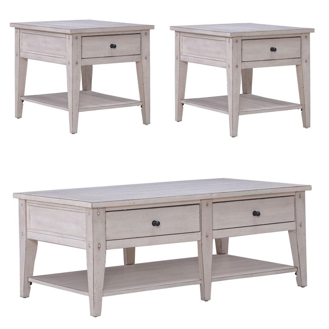 Lake House - 3 Piece Set (1-Cocktail 2-End Tables)