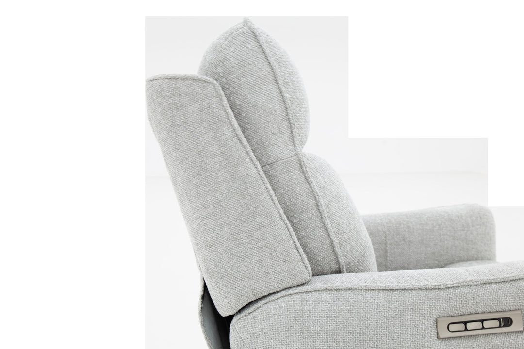 Maben - Triple Power Swivel Recliner With Headrest & Lumbar System