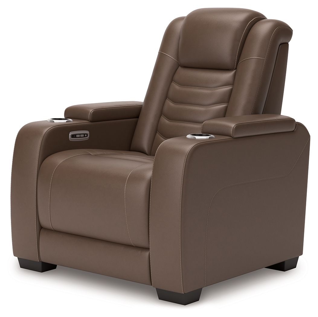 High Impact - Power Recliner / Adj Headrest - Tobacco